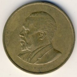 Кения 5 центов 1968 год