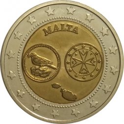 Мальта 2 евро 2008 год - Проба