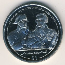 Виргинские острова 1 доллар 2005 год