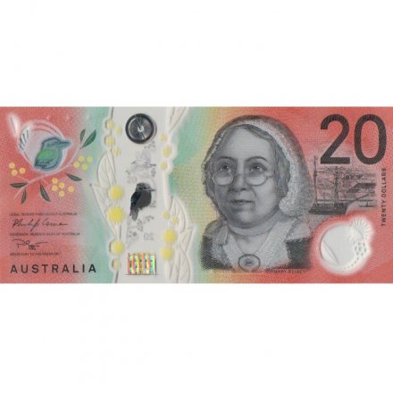 Австралия 20 долларов 2019 год - Мэри Рейби и ее шхуна Меркурий - UNC