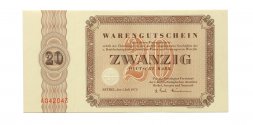 Германия 20 марок 1973 год - ФРГ - UNC
