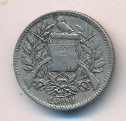 Гватемала 1 реал 1900 год