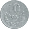 Польша 10 грошей 1949 год (алюминий)