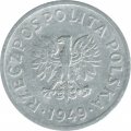 Польша 10 грошей 1949 год (алюминий)
