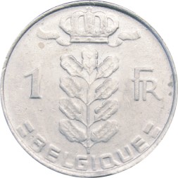 Бельгия 1 франк 1980 год BELGIQUE