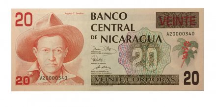 Никарагуа 20 кордоба 1990 год - UNC