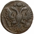 Полушка 1734 год Анна Иоанновна (1730 - 1740) - F+