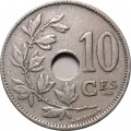 Бельгия 10 сантимов 1923 год BELGIQUE