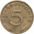 Третий Рейх 5 рейхспфеннигов 1937 год (E)