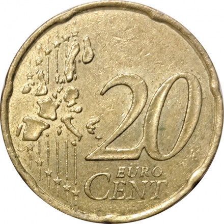 Франция 20 евроцентов 2000 год - Девушка-сеятель