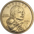 США 1 доллар 2001 год - Сакагавея. Парящий Орёл (D)