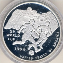 Монета Уганда 10000 шиллингов 1992 год - XV Чемпионат мира по футболу 1994 года в США