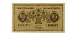 Финляндия 25 пенни 1918 год - VF+