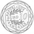 Франция 10 евро 2015 год - Астерикс и Обеликс - FRATERNITE, бельгийцы