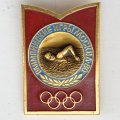 Значок. Олимпиада 1980. Москва СССР. Плавание