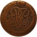 2 копейки 1760 год (номинал под Св. Георгием) Елизавета Петровна (1741 - 1762) - F