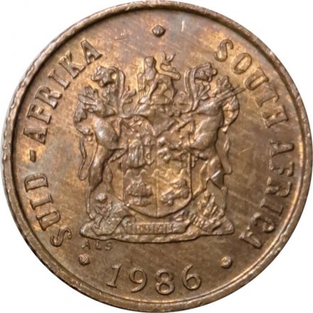 ЮАР 1 цент 1986 год