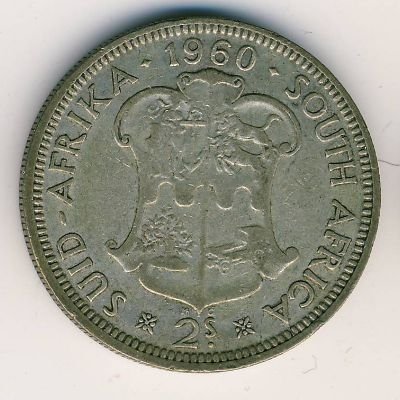 ЮАР 2 шиллинга 1960 год