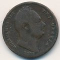 Великобритания 1 фартинг 1837 год