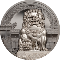Набор из 2 монет Палау 10 долларов 2017 год - Китайские львы-хранители