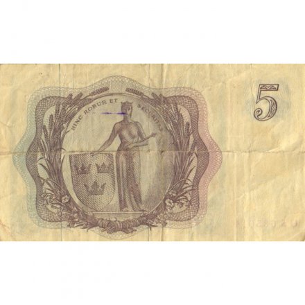 Швеция 5 крон 1963 год - Густав VI Адольф - F