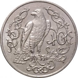 Остров Мэн 10 пенсов 1983 год - Сокол (AE)