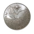 Настольная медаль Голубь мира. Peace. Мир. Веке. Pax. Frieden. D-86 мм