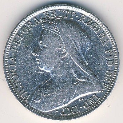 Великобритания 2 шиллинга (1 флорин) 1899 год