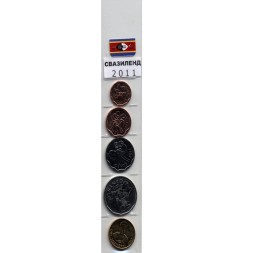 Набор из 5 монет Свазиленд 2011 год 