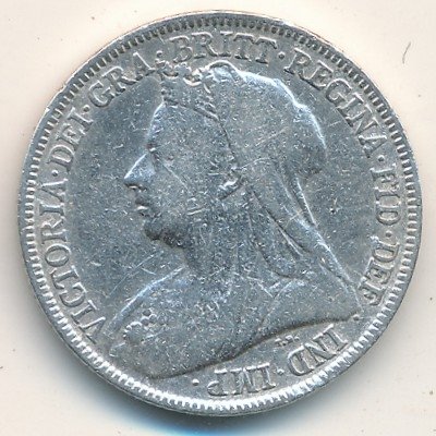 Великобритания 1 шиллинг 1896 год