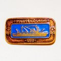 Значок Корабли СССР - теплоход &quot;Михаил Калинин&quot; 1958 г.