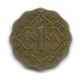 Британская Индия 1 анна 1944 год (&quot;•&quot; - Бомбей)