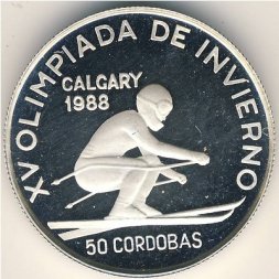 Никарагуа 50 кордоба 1988 год