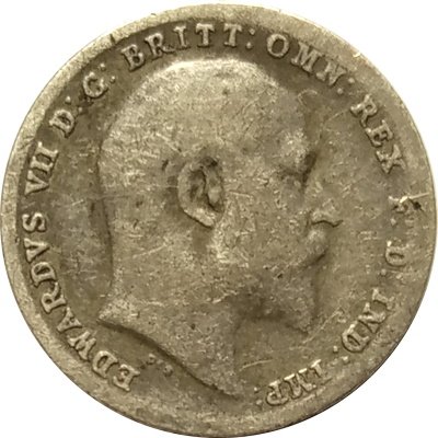 Великобритания 3 пенса 1902 год