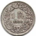Швейцария 1 франк 1906 год