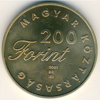 Венгрия 200 форинтов 2001 год - Детская литература. Янош Арань, &quot;Толди&quot;