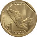 Перу 1 соль 2019 год - Желтохвостая обезьяна