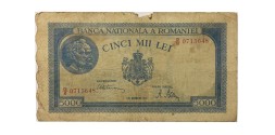 Румыния 5000 лей 1945 год - F-VF