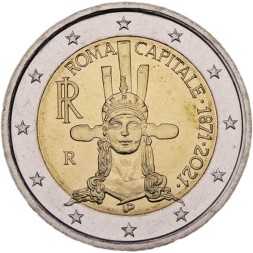 Италия 2 евро 2021 год - 150 лет объявления Рима столицей Италии