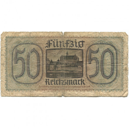 Германия 50 марок 1939-1945 годов выпуска - Немецкие оккупационные территории - VG