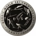 Беларусь 1 рубль 2017 год - Чемпионат мира по лыжным видам спорта 2017. Лахти