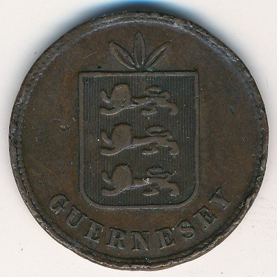 Гернси 4 дубля 1874 год