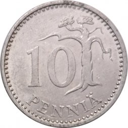 Финляндия 10 пенни 1986 год