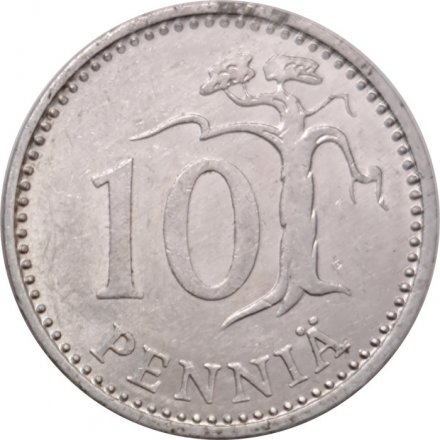 Финляндия 10 пенни 1986 год
