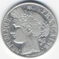 Франция 1 франк 1888 год