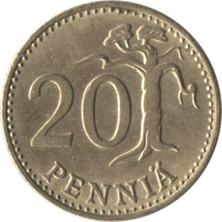Финляндия 20 пенни 1980 год