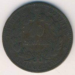 Франция 10 сантимов  1894 год