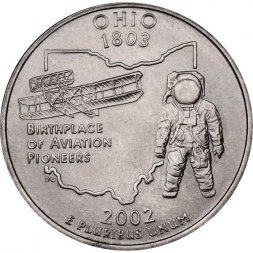 США 25 центов 2002 год - Штат Огайо (P)