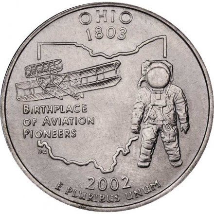 США 25 центов 2002 год - Штат Огайо (P)