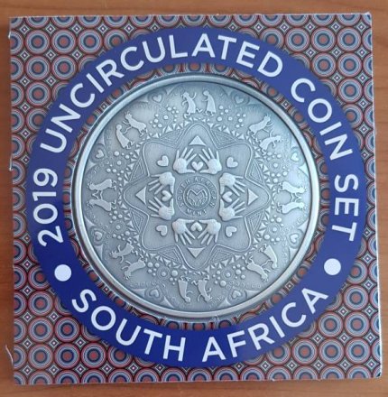 Набор из 6 циркуляционных монет ЮАР 2019 год (в буклете)